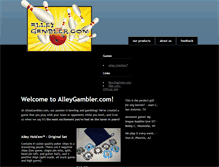 Tablet Screenshot of alleygambler.com